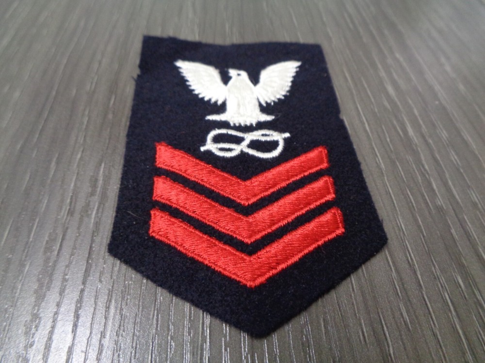 US Navy Petty Officer 1ST Class E-6 Apprentice Wool Patch WWII