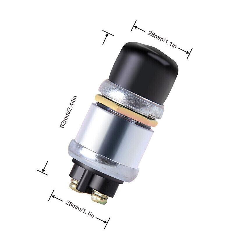 Waterproof 50A 12V Car Boat Track Switch Push Button Horn Engine Start Starter