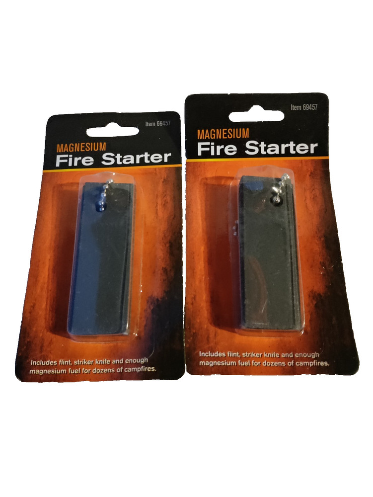 Vtg Fire Starter:Harbor Tools Magnesium Campfire Lighter Emergency Survival