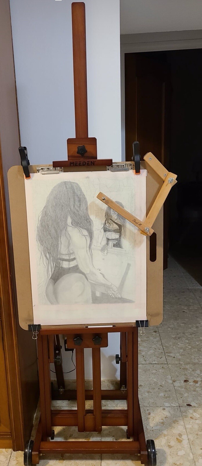 Artist Hand Support for Most Easel (Mahl Stick) 33,85 Inch ( 86 Cm)