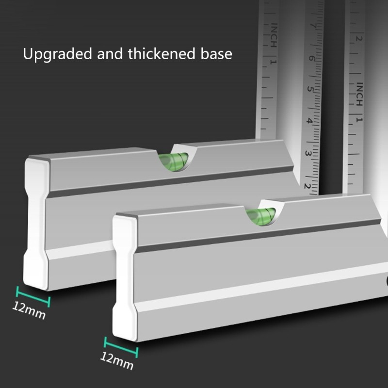Efficient Try Square Angles Rulers For Woodworking And Construction Applications