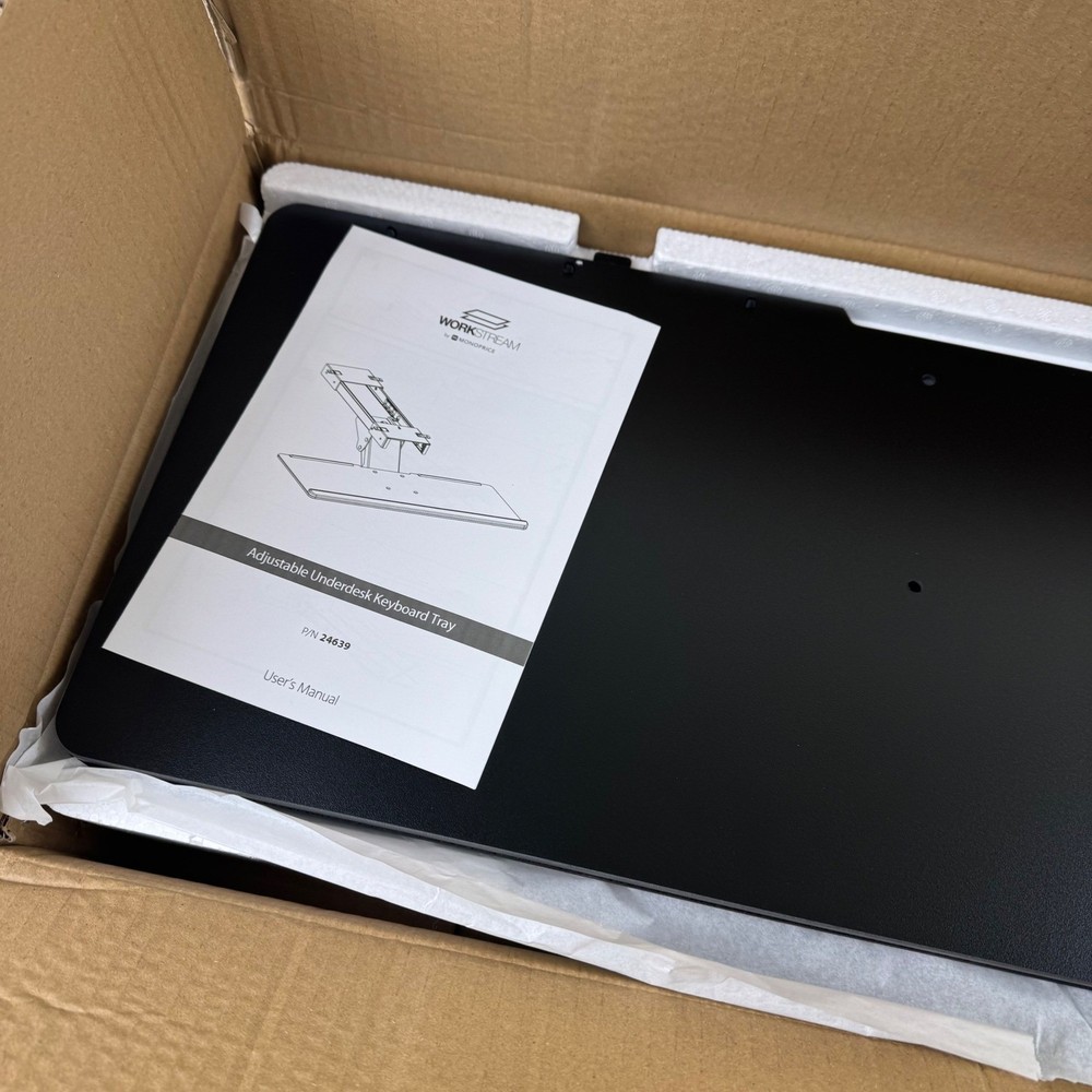 Adjustable Underdesk Keyboard Tray Black 24639