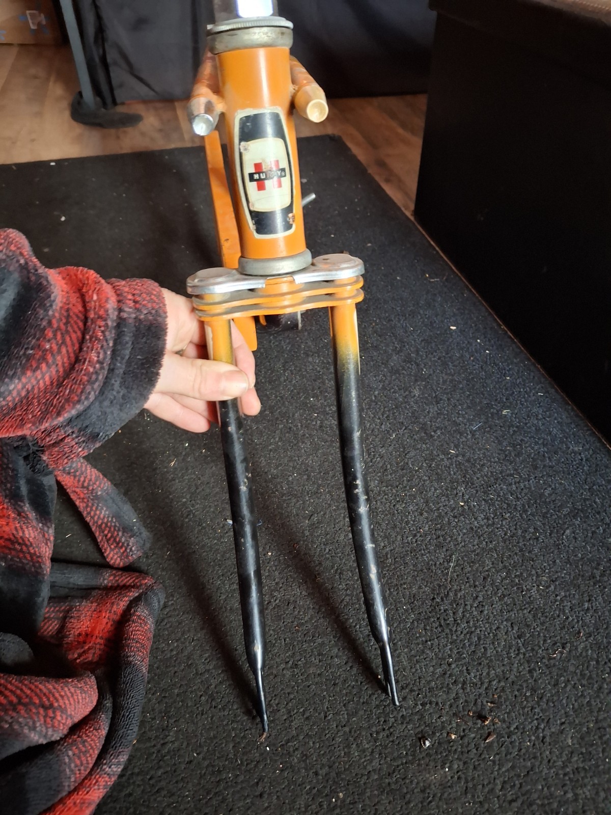 Huffy Muscle Bike 20" Frame Set Og Paint Cheater Slick Dragster Gremlin