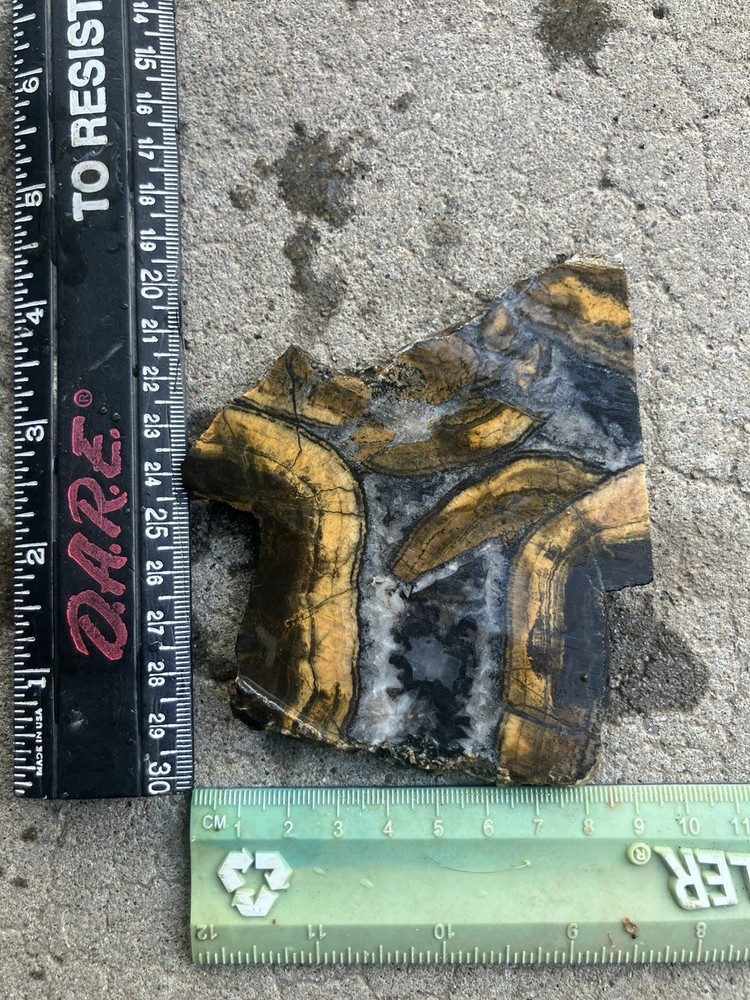 Black And Gold Agate Slab (NM)