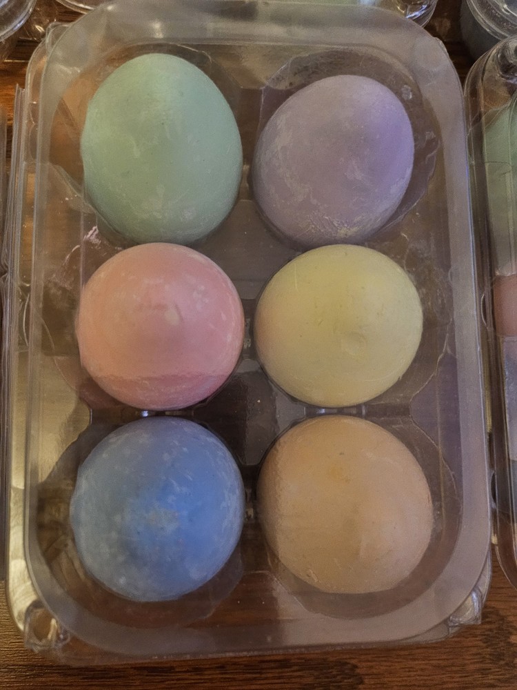 36 Count Of Easter Eggs And Egg Shaped Chalk