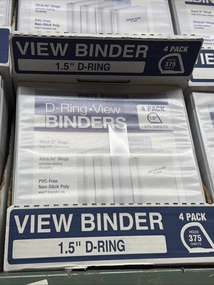 D Ring Binder 4 Pack