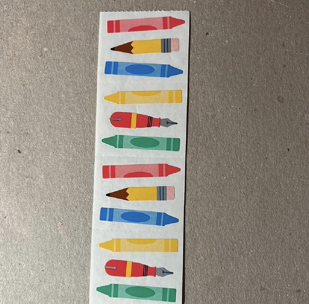 Mrs. Grossman’s Stickers School Crayons