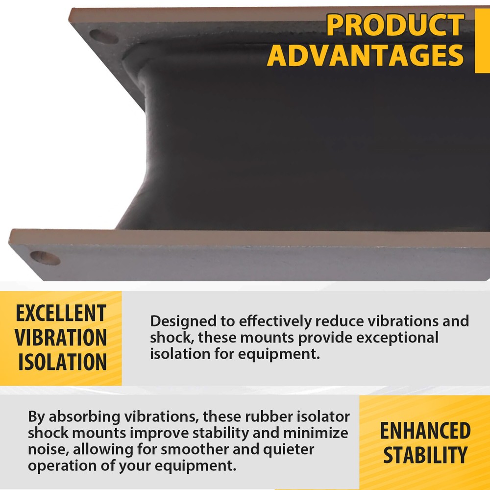 4 Pack Vibratory Compactor Rubber Shock Mounts For Stanley & Bobcat Hydraulic