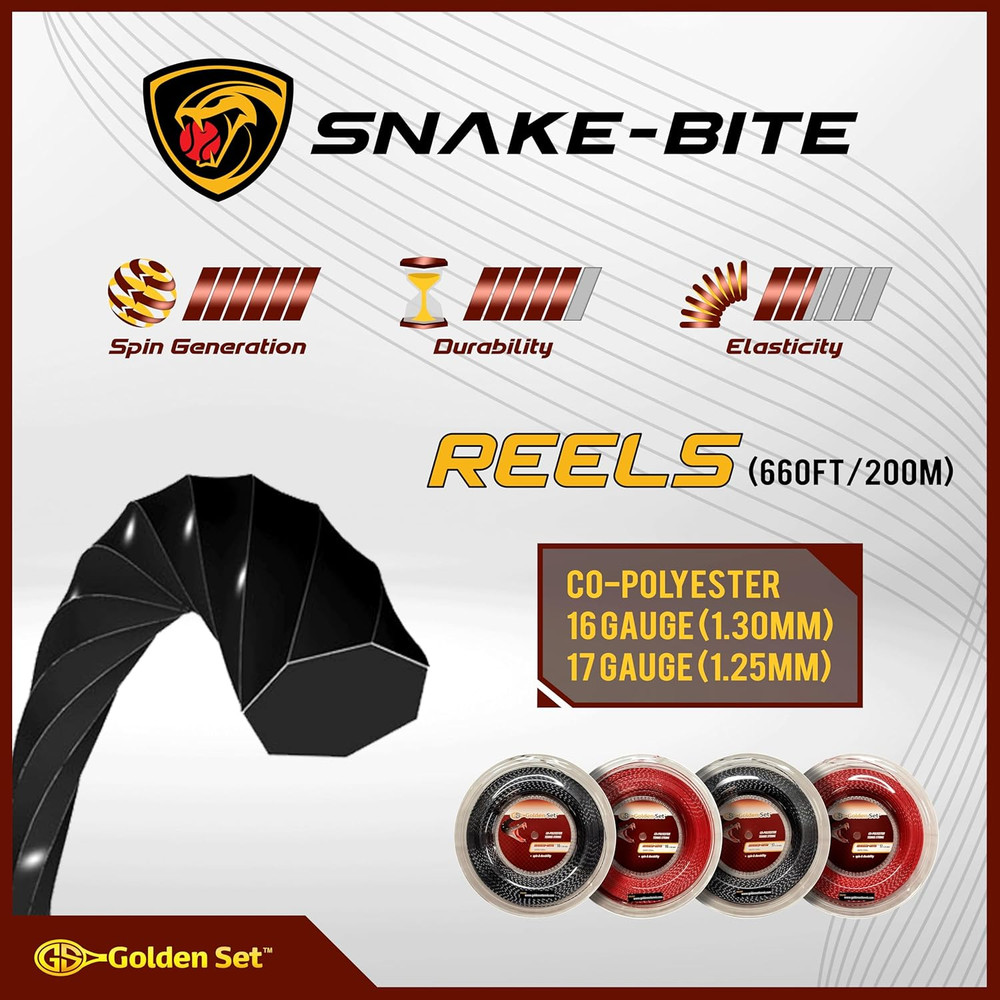 Snake-Bite Polyester Tennis String