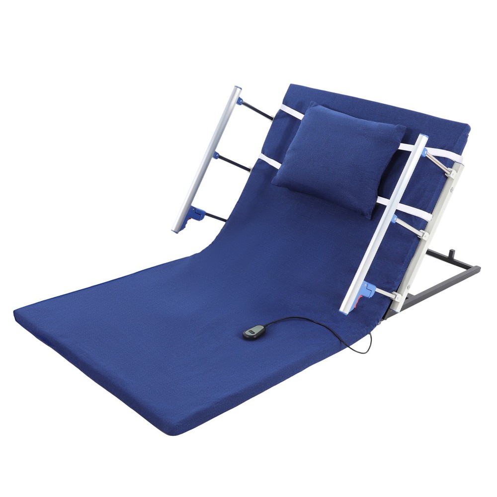 Electric Lifting Bed Backrest Adjustable Mattress Back Support w/ Remote Control