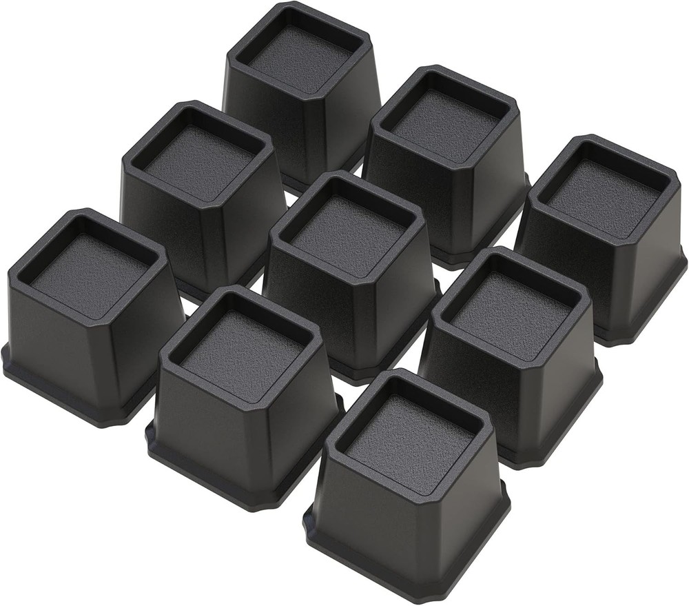 Bed Risers 3 Inch Heavy Duty 9 Pack Furniture Risers for Sofas Oversized Couc...