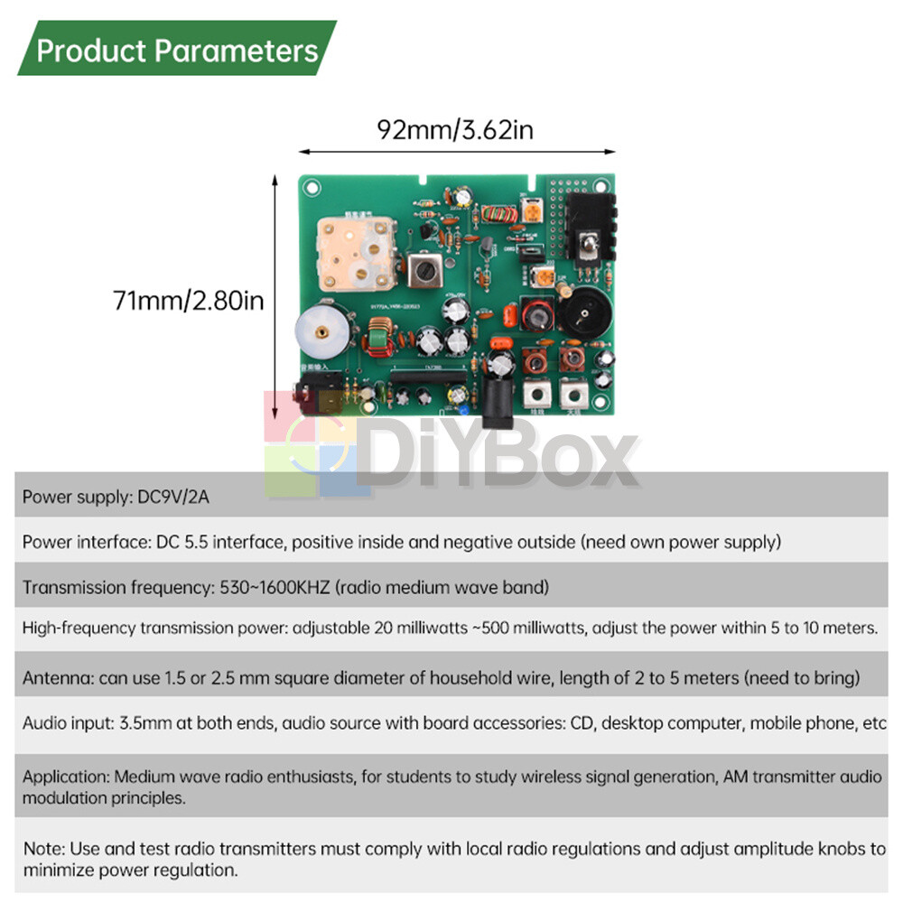 530-1600khz AM Radio Transmitter Experimental Micropower Medium Wave Transmitter