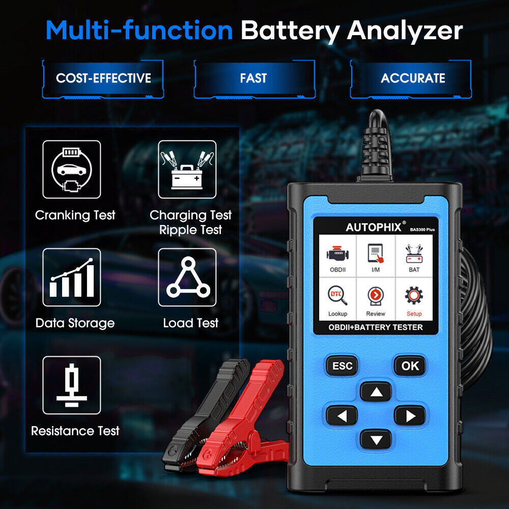 OBD2 Scanner Battery Load Tester Battery Analyzer 12V Car Engine Code Reader US