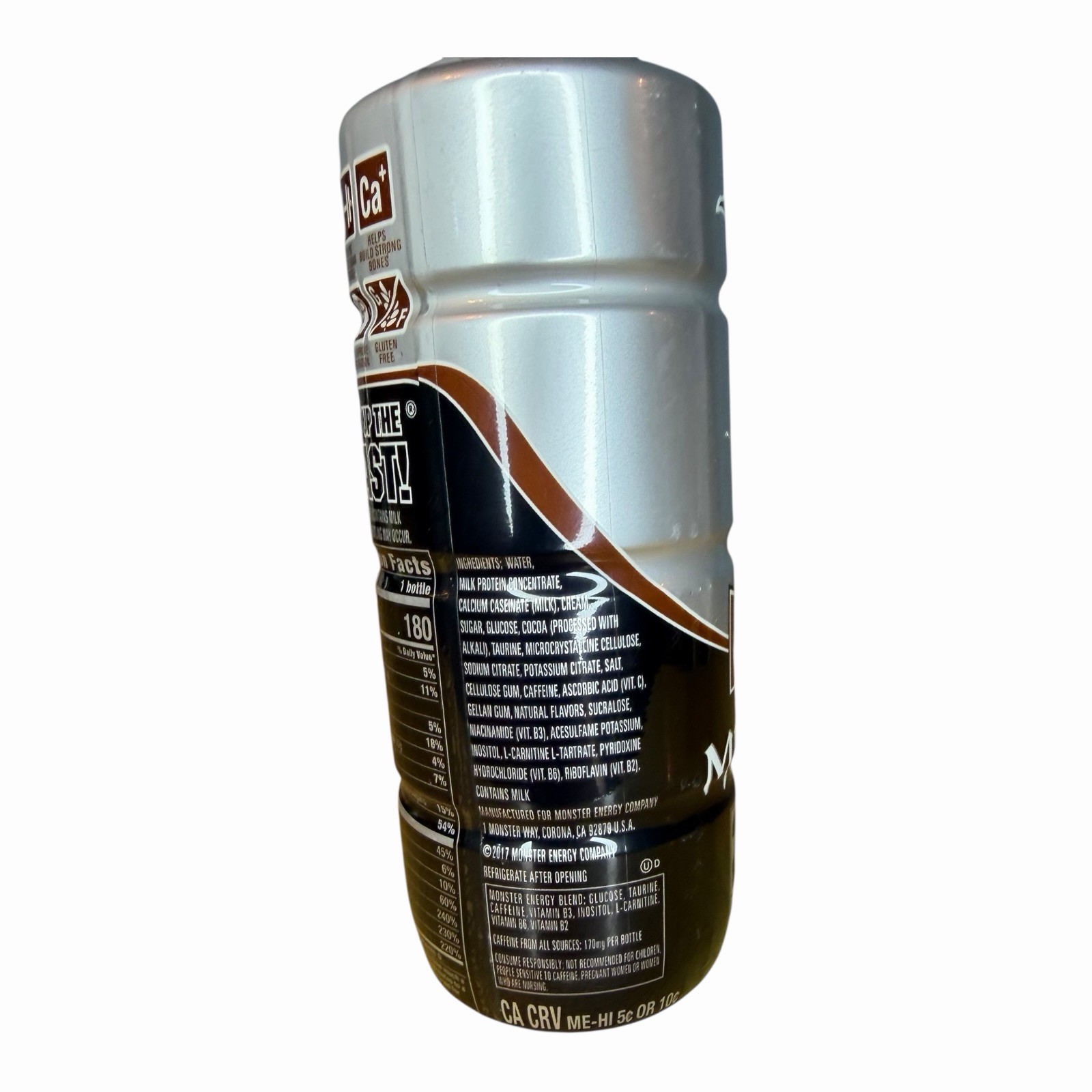 Monster Energy Muscle Chocolate Protein Shake Full 15oz Bottle DISCONTINUED