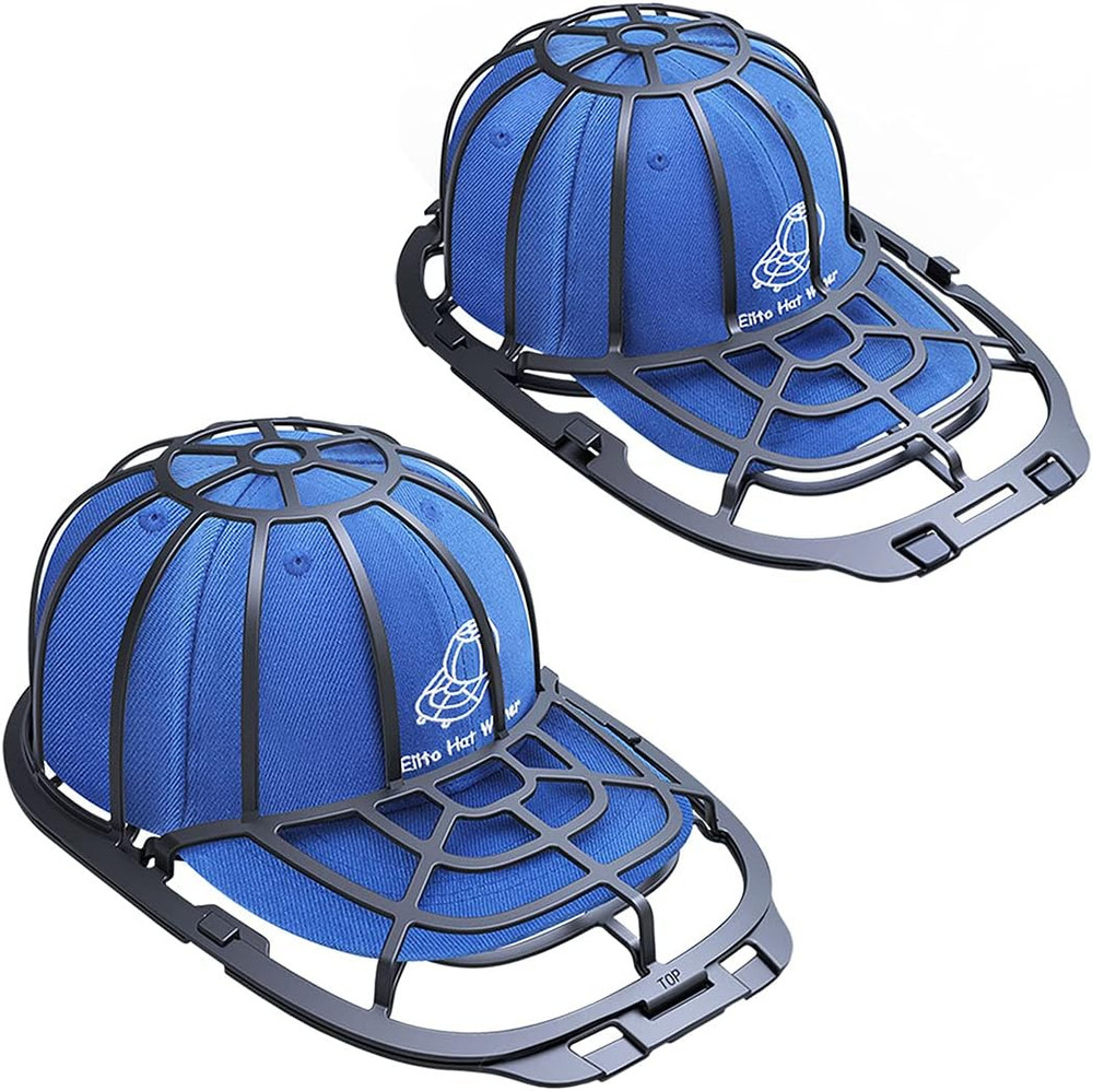 2 Pack Hat Washer Cage Baseball Cap Cleaner Shaper Rack Dishwasher Machine
