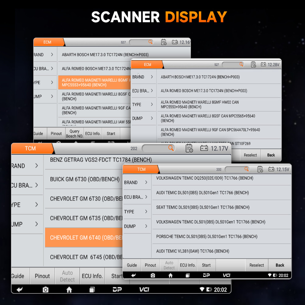 ANCEL Transmission Programming Scanner TCM ECU Flashing Cloning Reset Read Write