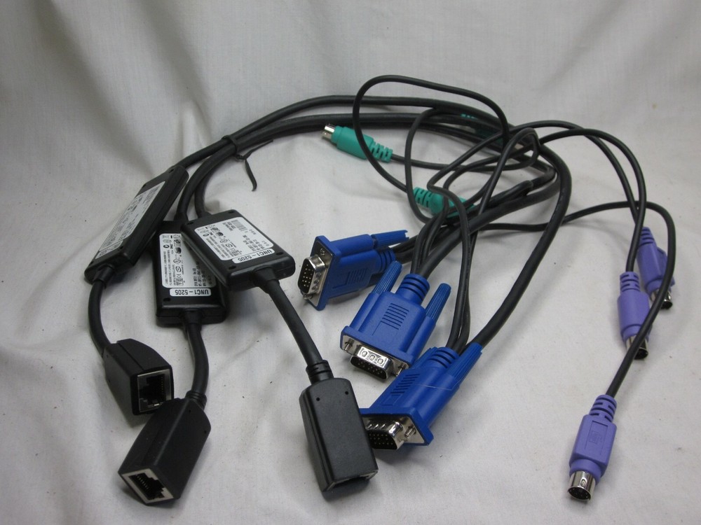 3 DELL UNC1-5205 System Interface POD cable adapter lot 620-154-511