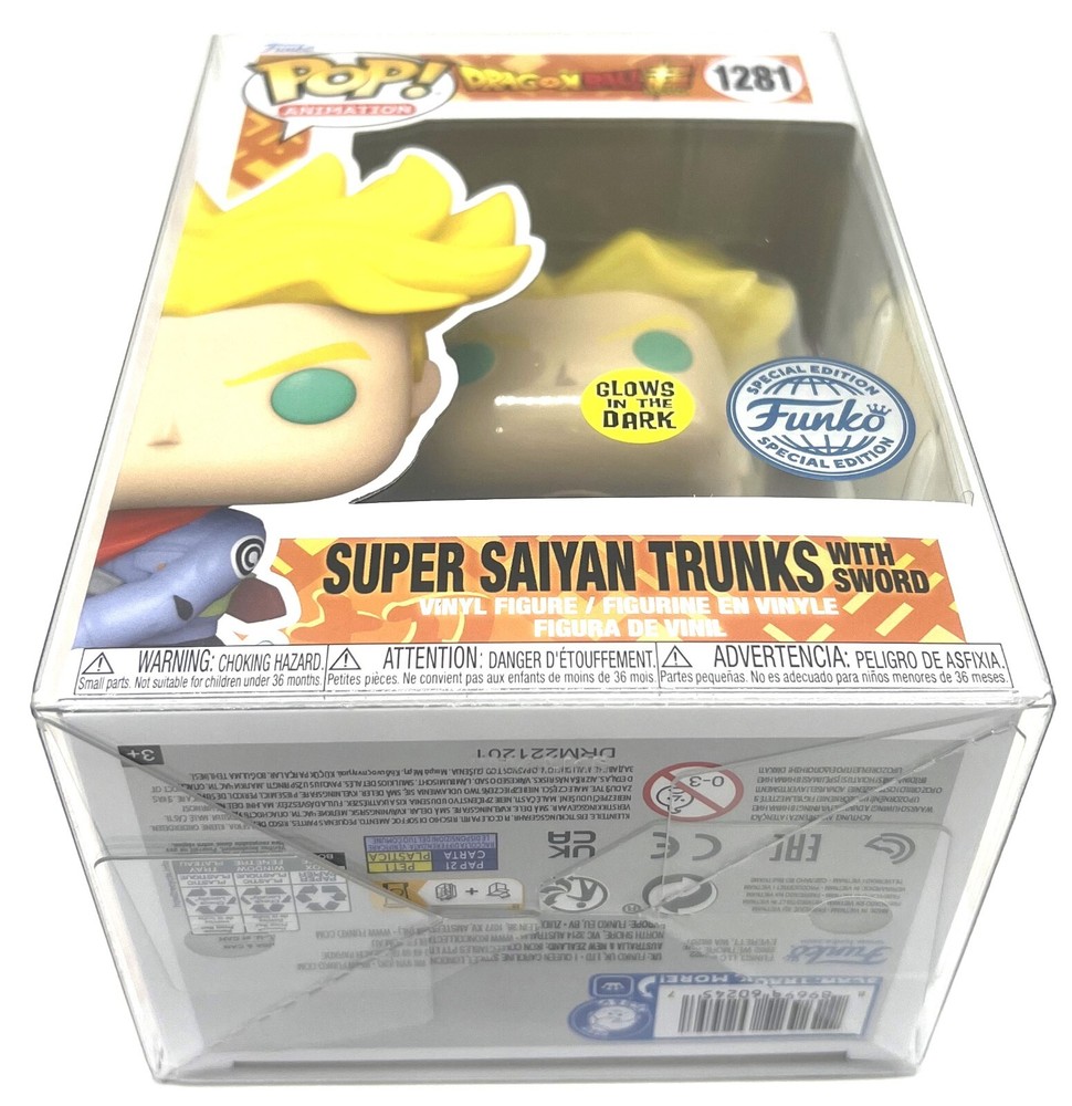 Funko Pop! DBS SS Trunks with Sword GITD #1281 Special Edition with Protector
