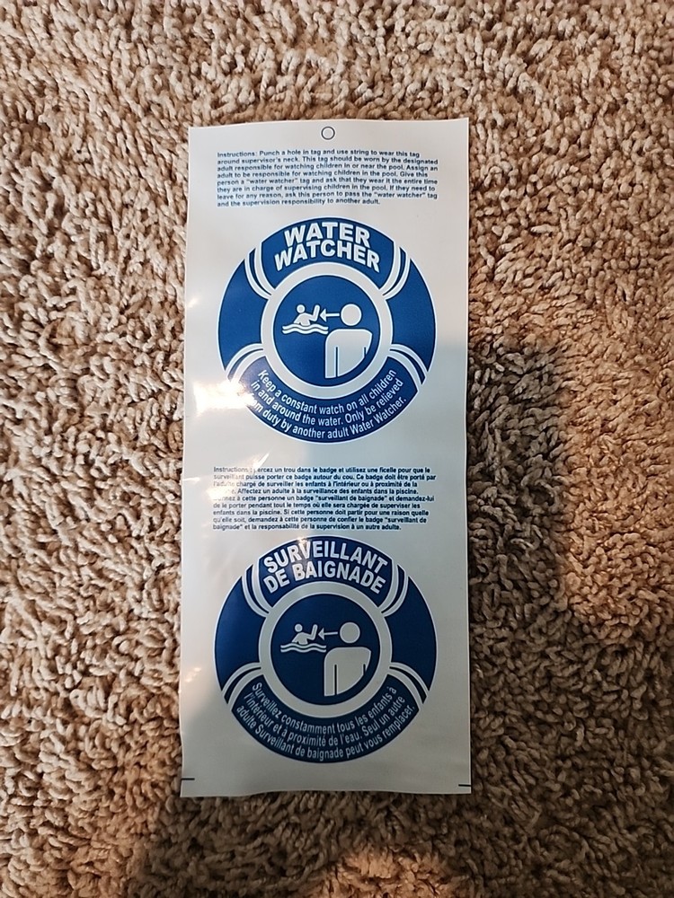 Pool Water Watcher Tag