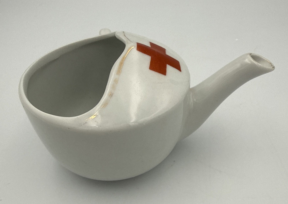 Vintage Invalid Feeding Cup Red Cross