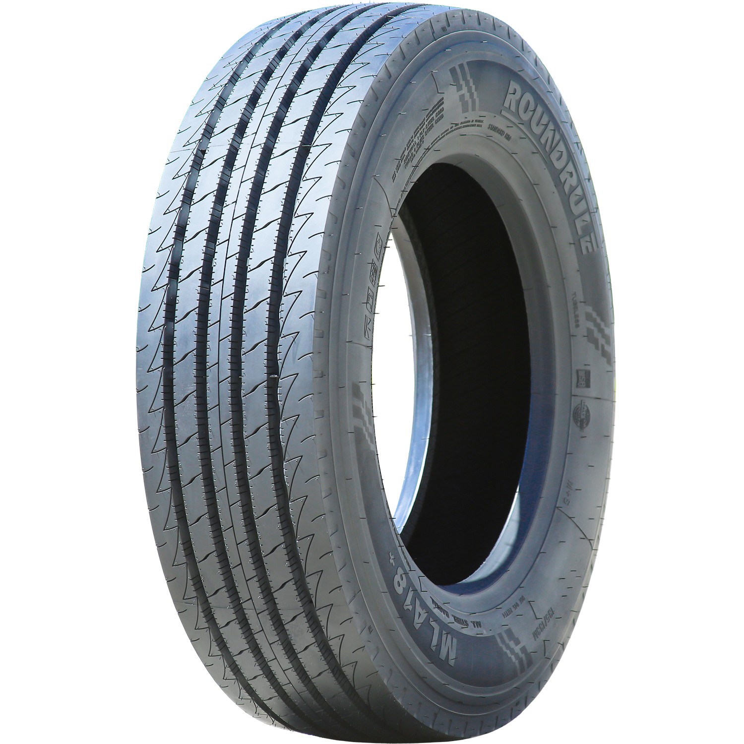 2 Tires Roundrule MLA18+ All Steel 245/70R19.5 H 16 Ply All Position Commercial