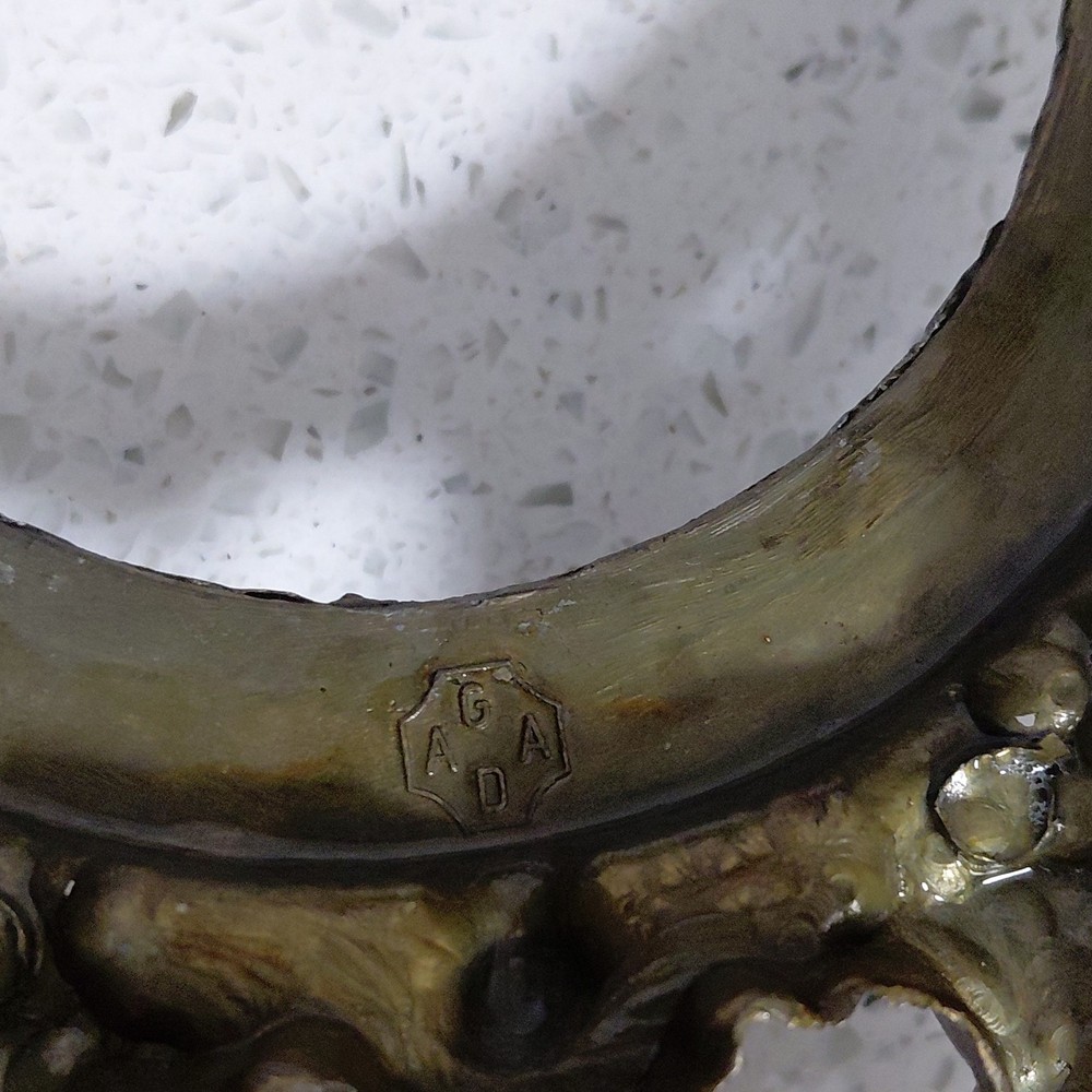 Ornate Bronze Brass Clock Case Replacement Part Decorative Collectible