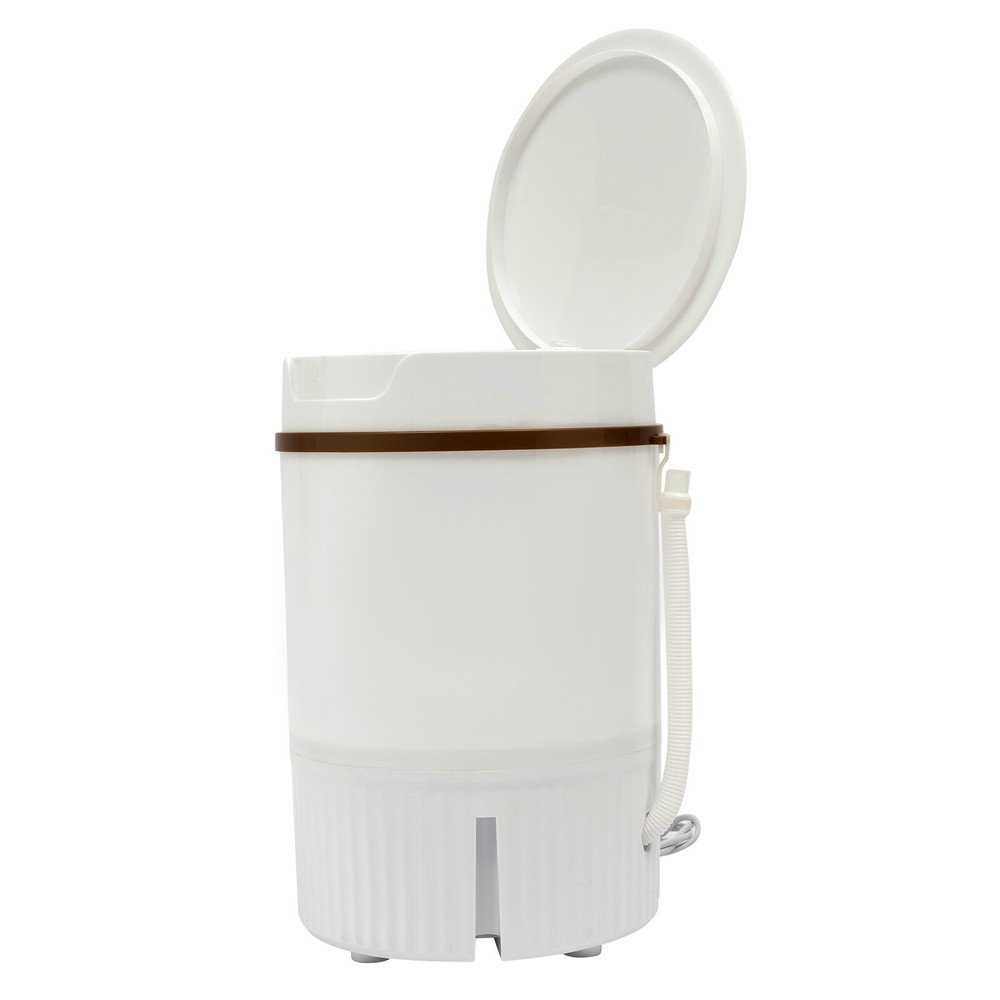 White Portable Mini Washing Machine Washer with Drainage Basket Multi-Functional