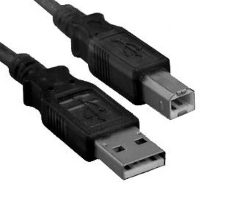 USB A-B PRINTER CABLE 1 FT.  BLACK