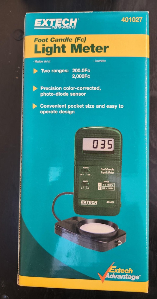 Extech Instruments 401027 Foot Candle Light Meter - Pocket Size