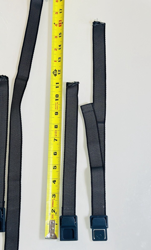 Samsonite Renew Large Softside Interior Straps Set 2 OEM w/ Clips Replacement