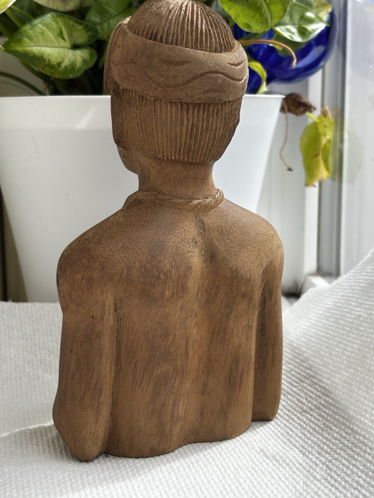 Vintage Hand Carved Figure Native Warrior