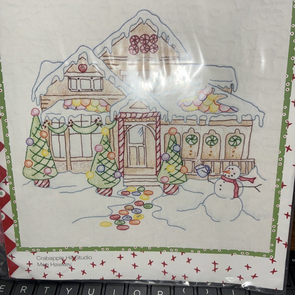 Gingerbread Square Stitching patterns -7 CAH Patterns Pre~owned As Is