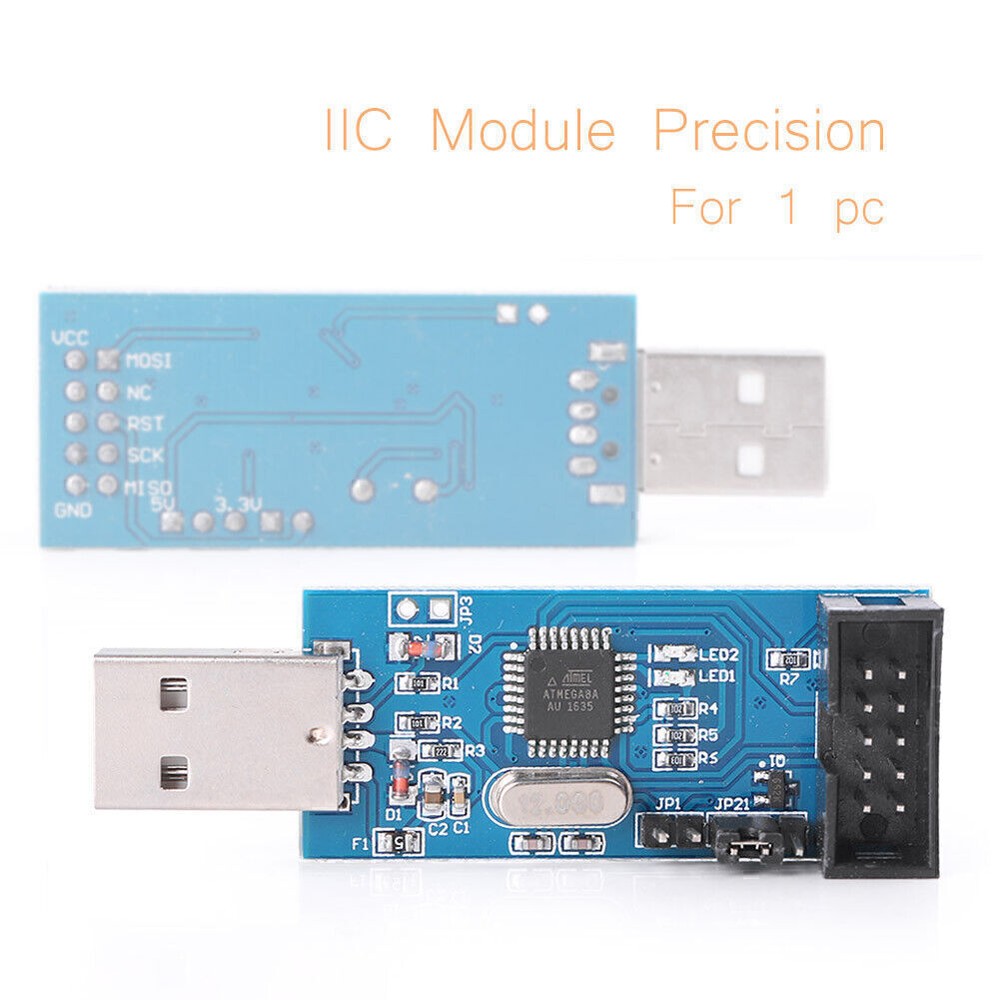 USBASP USBISP AVR Programmer Adapter 10 Pin Cable USB ATMEGA8 ATMEGA128 po