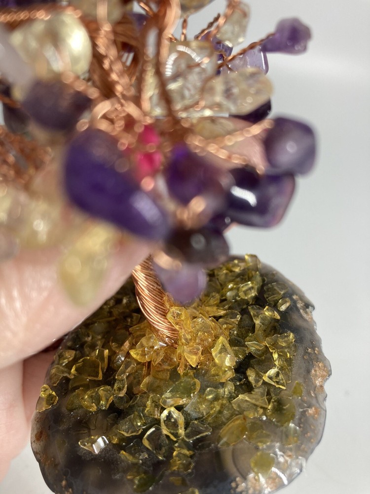 Amethyst Bonsai Tree Copper Trunk Gorgeous