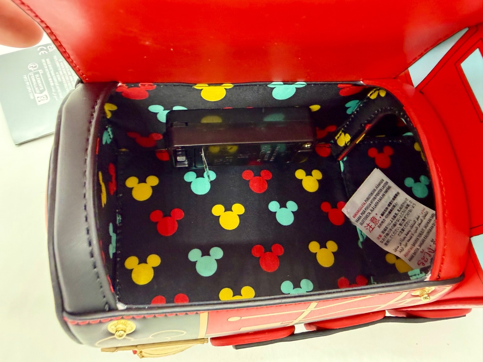 Disney Parks Loungefly Railroad Train Mickey Minnie Mouse Crossbody Bag NWT 2026