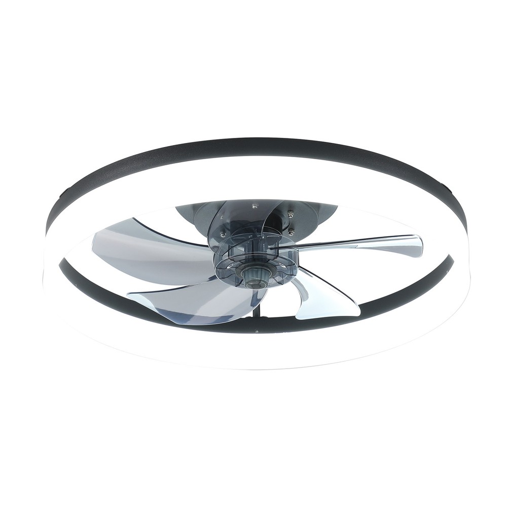 20" Modern Fan Lights Flush Mount LED Ceiling Light kit With Remote APP Control