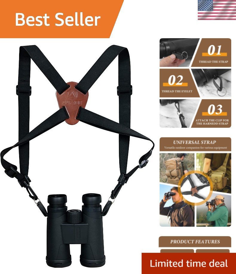 Binocular Harness Strap for Hunting, X-shaped Decompression Binocular Straps ...