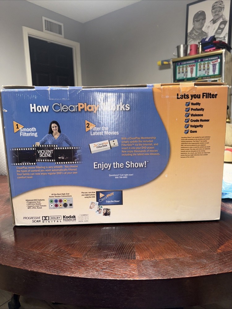 ClearPlay Anccor Content Filter DVD Player CD USB Skip Violence Profanity *READ*