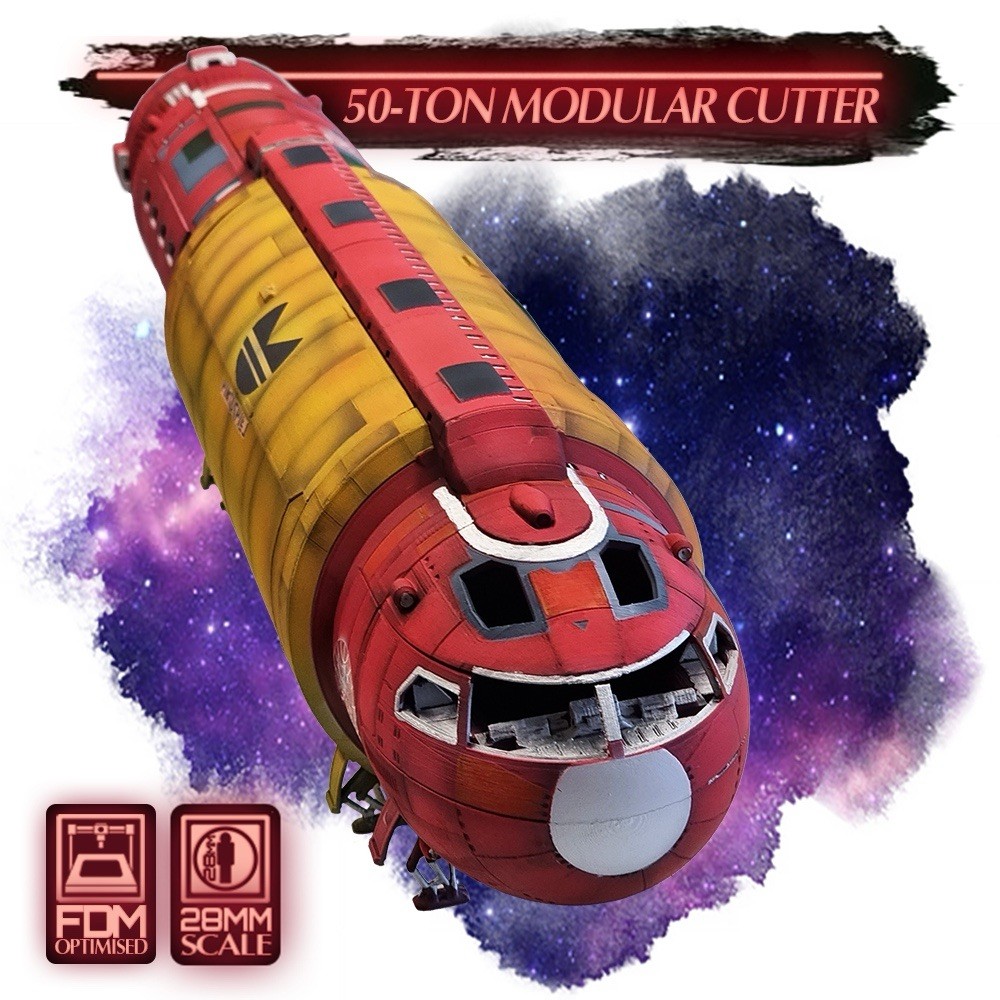 2nd Dynasty - Traveller RPG- 28mm  - 50 - Ton Modular Cutter