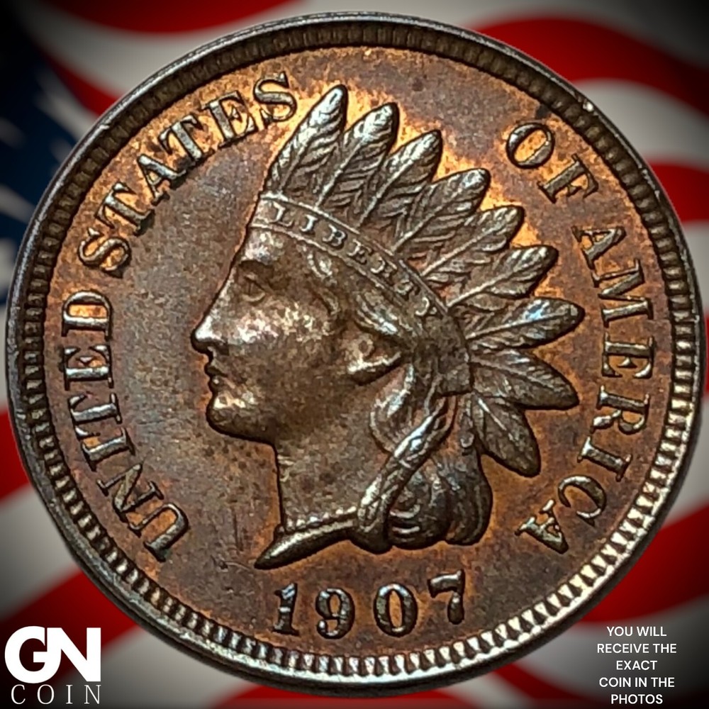 1907 Indian Head Cent Penny Y4996