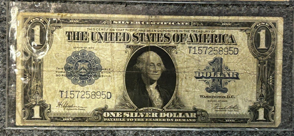 1923 $1 Silver Certificate Blue Seal