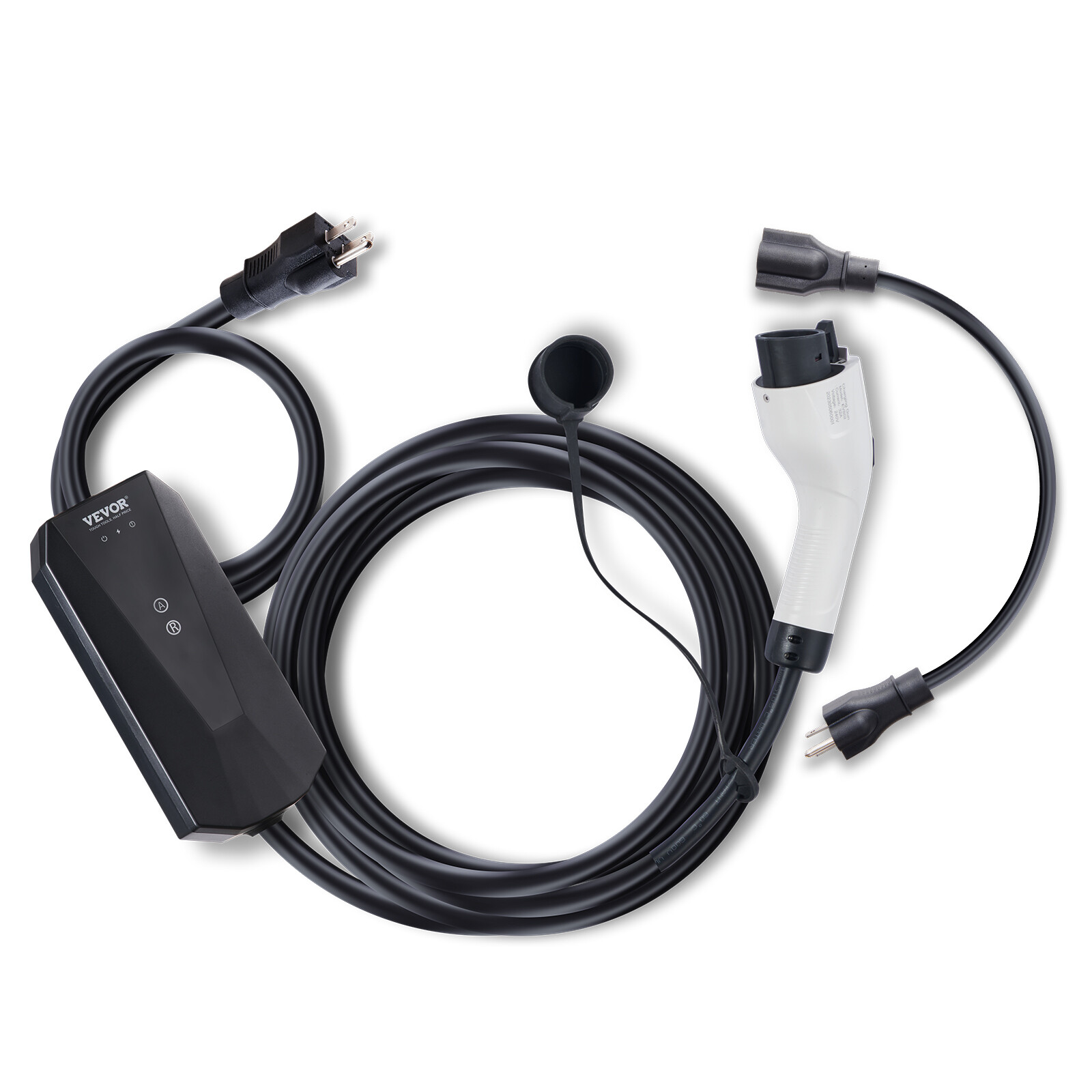 Portable EV Charger EV Car Charging Cable 16Amp Level 1&2 NEMA 6-20P/5-15P