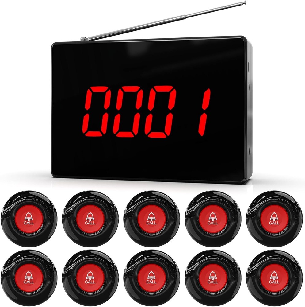 CallToU Wireless Calling System Caregiver Call Button 10pk
