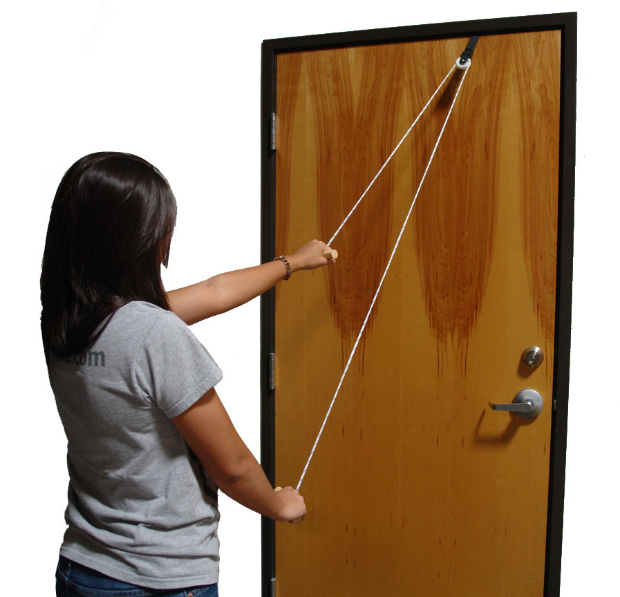 Workoutz Basic Shoulder Pulley With Wooden Handles