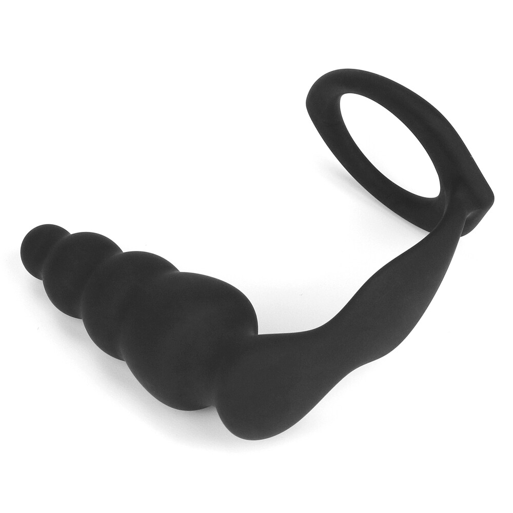 Combo Master Cockring Plug, Penis Ring & Self Anal Plug
