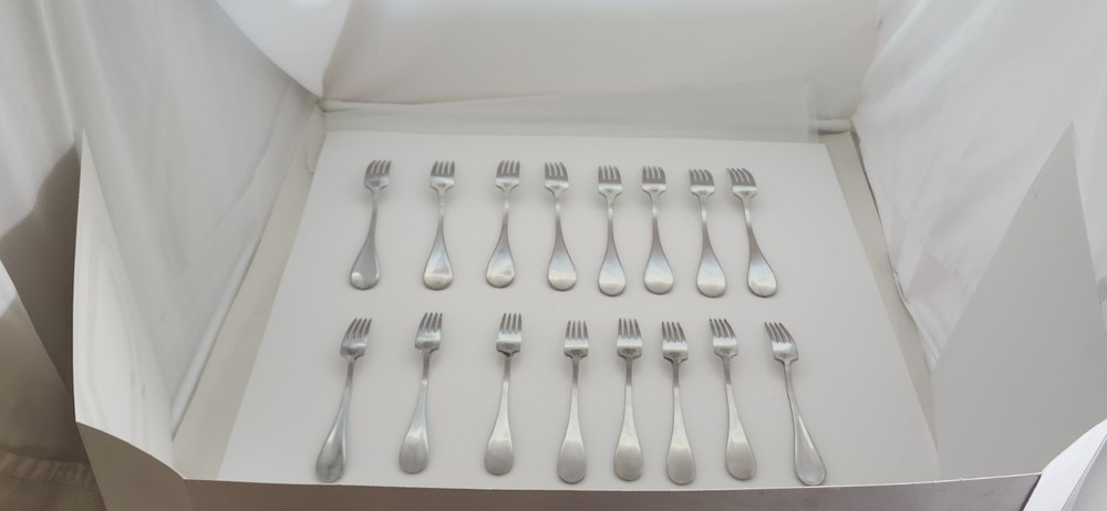 Rare Hampton Silversmiths Montefiore Flatware 5PC Place Sets Glossy Ridge 7 Max