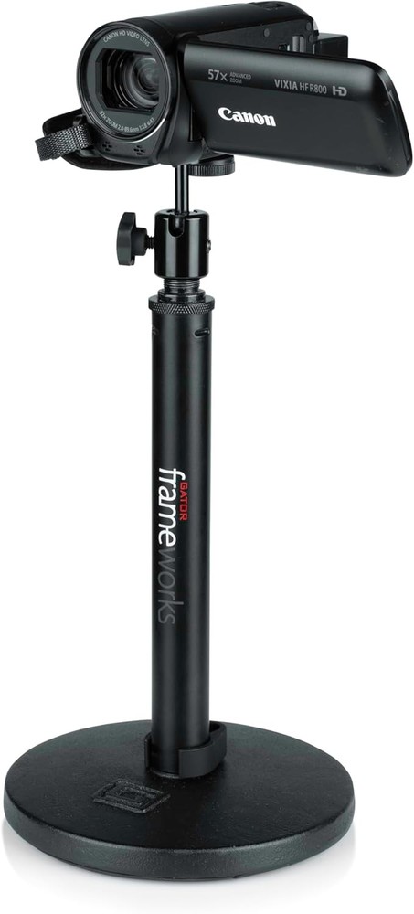 Gator Frameworks Camera Mount Mic Stand Adapter with Ball-and-Socket Black