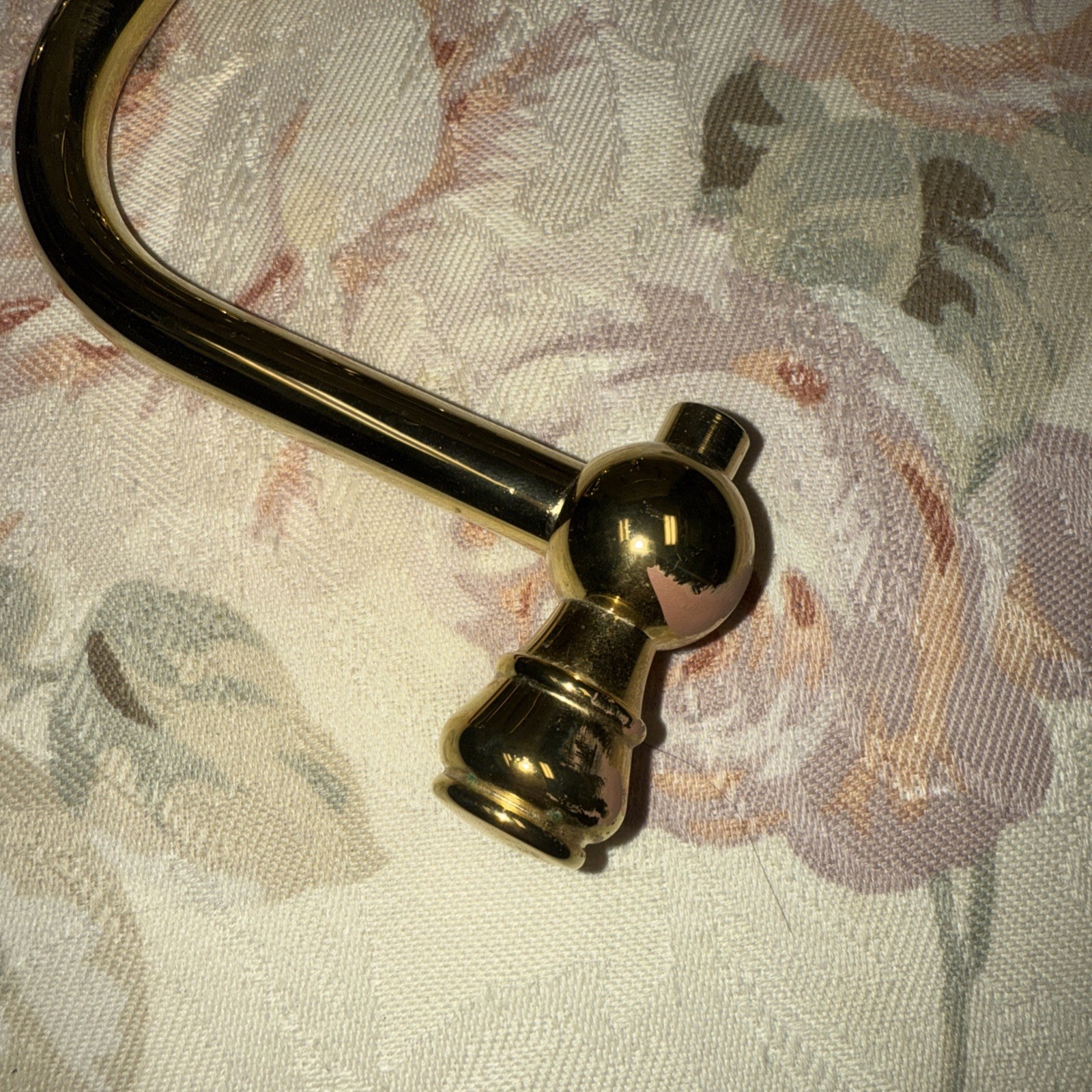 One (1) Vintage Kohler Revival Polished Brass Toilet Paper Holder K-16141-PB