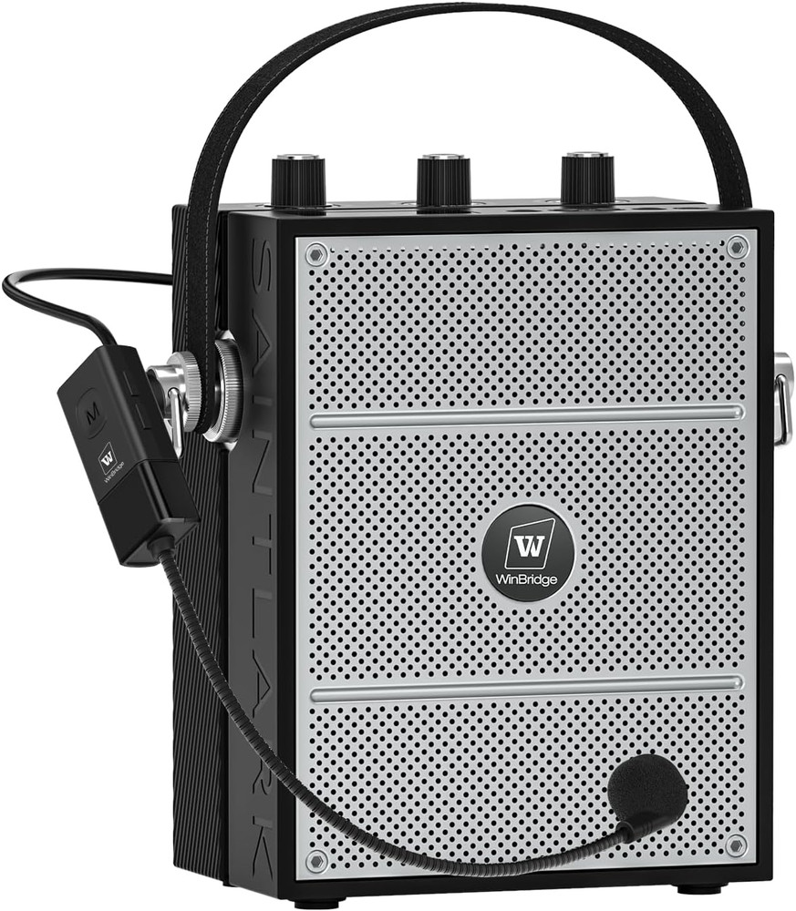 Bluetooth 5.3 Voice Amplifier with Wireless Microphone Headset,Personal Wireless