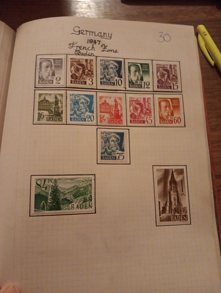 POST STAMPS  GERMANY USED  (GERM30) 1947